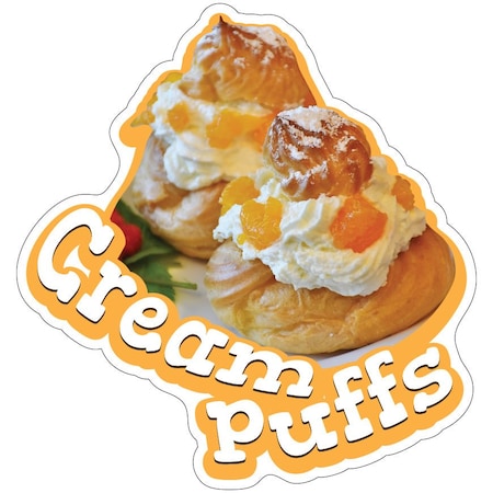 Cream Puffs Decal Concession Stand Food Truck Sticker